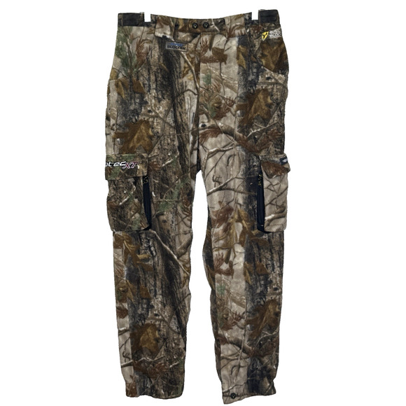 Scent Blocker Real Tree Camo Fleece Pants Large Cold Fusion Protec XT Layer 3 - Picture 1 of 14